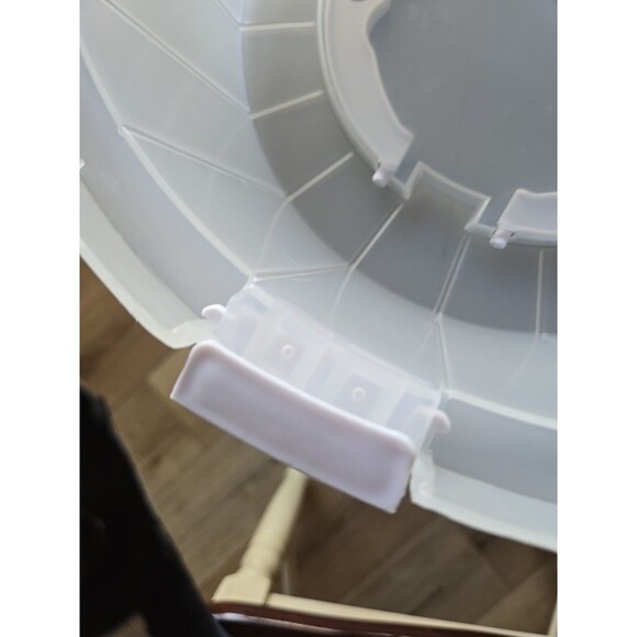 Cupcake Cake Food Stand Holder Display Pan Metal w Lid Handles Portable Home - Picture 14 of 16